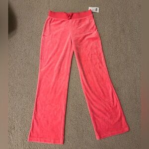 Circo pants - pink velvet-like.